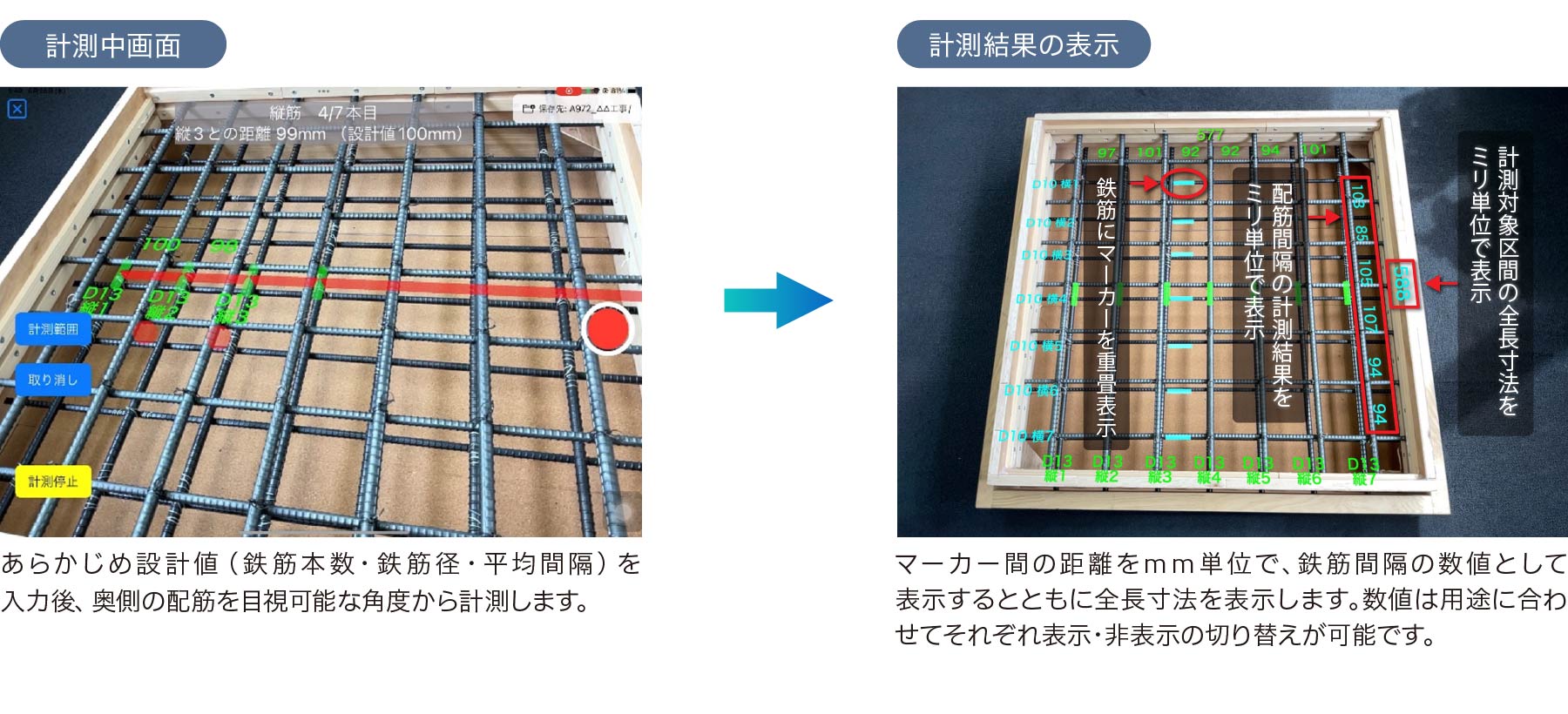 配筋検査ARシステム「BAIAS®」 | 計測 | 製品紹介 | 建設現場のDXサービスなら現場ロイド